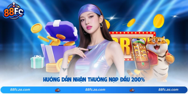 Hướng dẫn nhận thưởng nạp đầu 200%