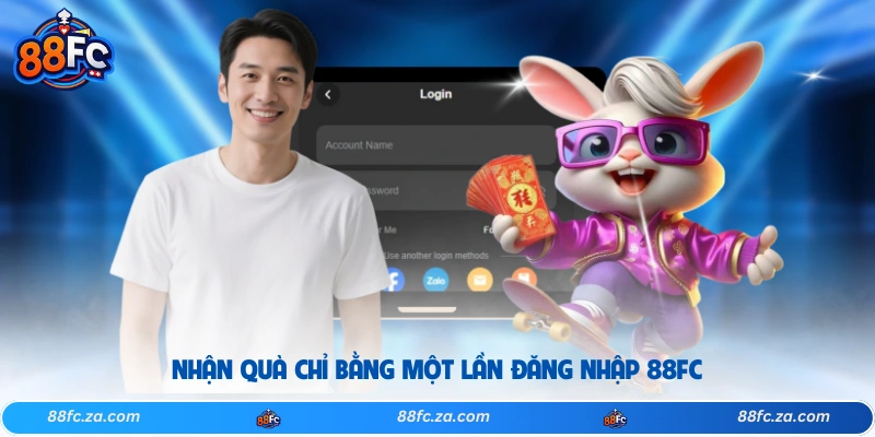 Nhận quà chỉ bằng một lần đăng nhập 88FC